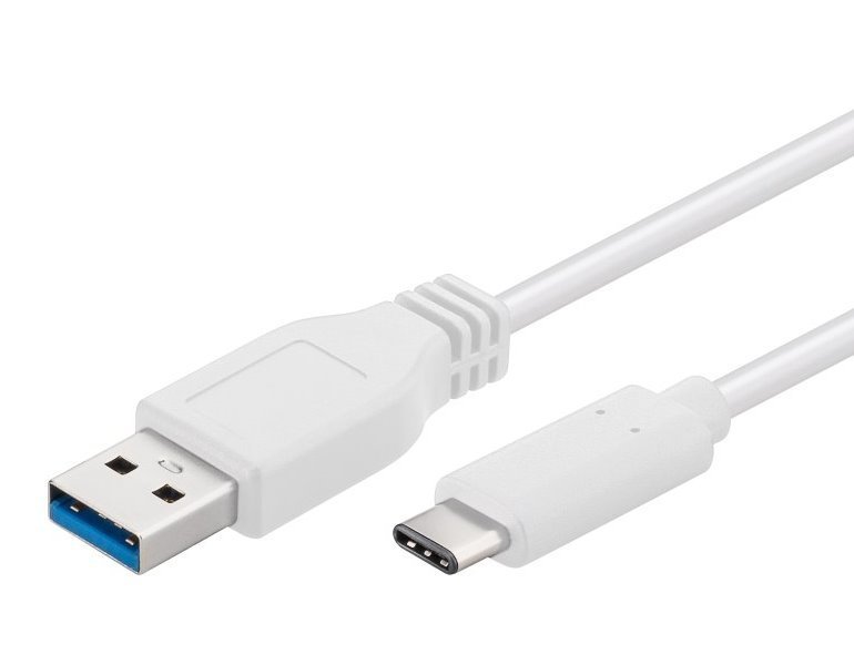 Kabel PremiumCord USB-C na USB 3.0 A 2m bílý KU31C