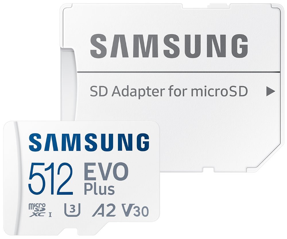 Samsung EVO Plus Micro SDXC 512GB + SD adaptér