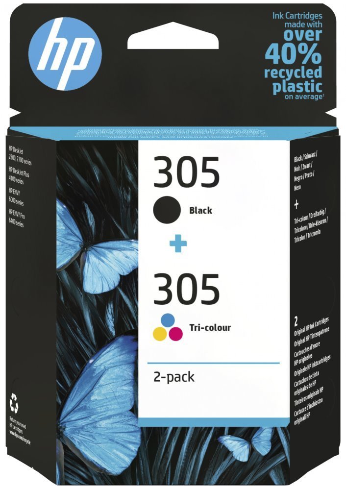 HP 305 originální černá/tříbarevná 6ZD17AE