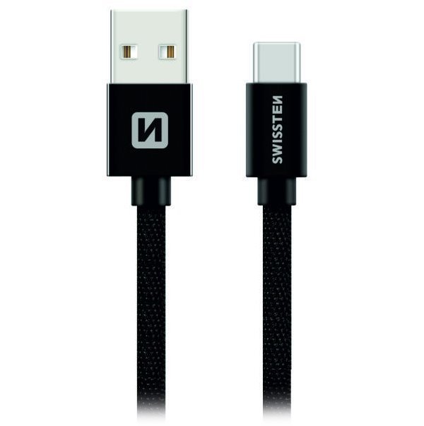 Swissten 71521201 Kabel USB-A na USB-C 1,2m
