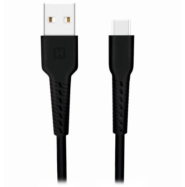 Swissten 71505530 kabel USB na USB-C 1m černý