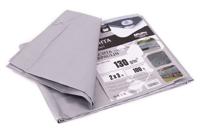 MasiPro 102270 Plachta 2x3m 130g ŠEDÁ