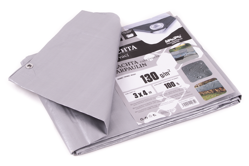 MasiPro 102271 Plachta 3x4m 130g ŠEDÁ