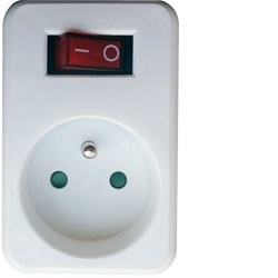 Solight P96 zásuvka průběžná s vypínačem max. 10A