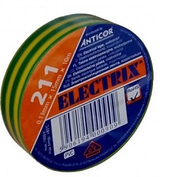Anticor 211 izolační páska PVC 15mm žluto-zelená
