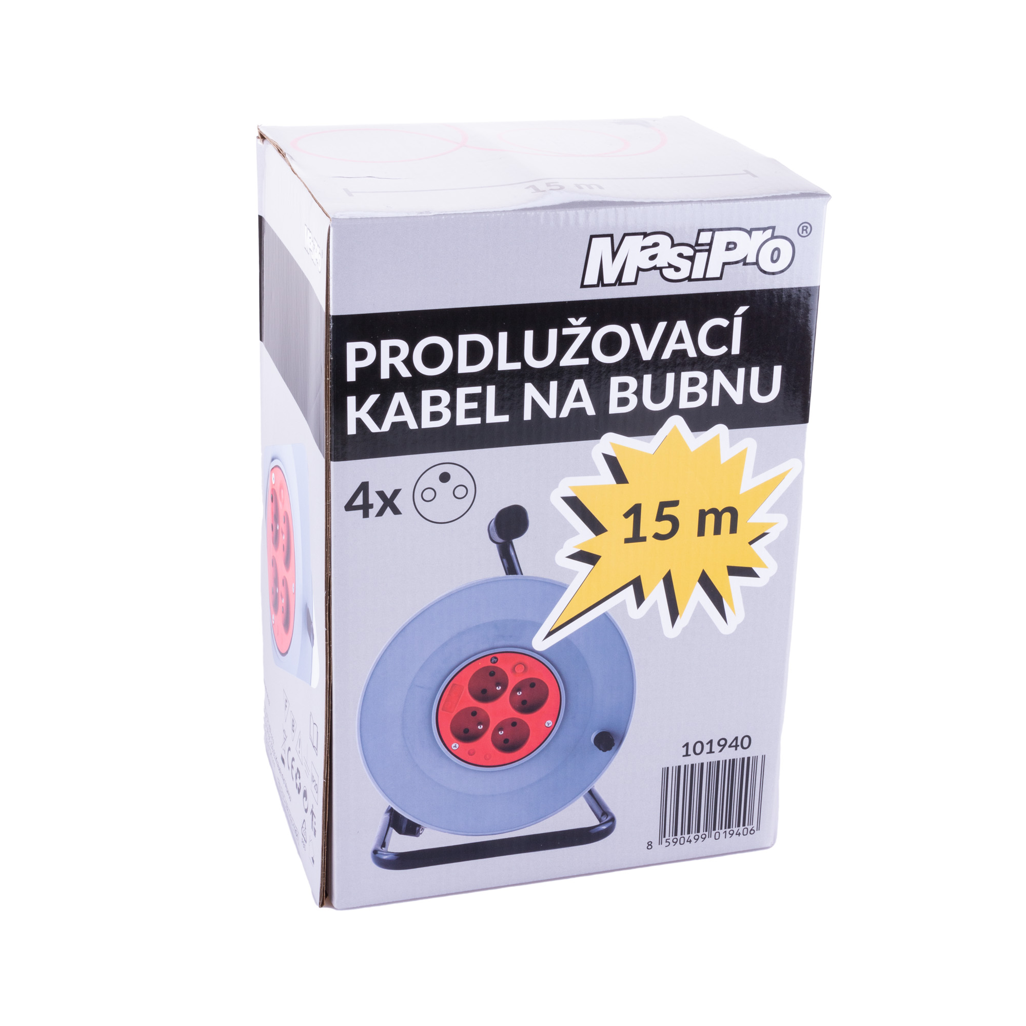 MasiPro Kabel buben MasiPro 15m 4x230V IP20 101940