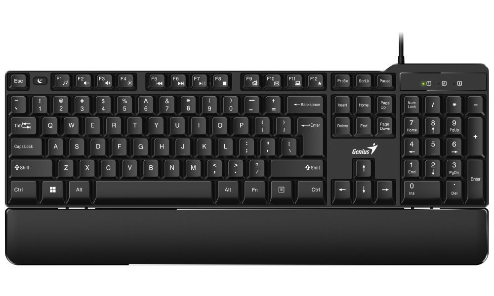 Genius KB-100XP Klávesnice drátová ergo předložka