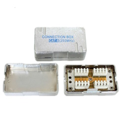 Spojka DATACOM STP cat.6 LSA stříbrná zářezová STP