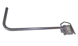 Anténní držák síta 28cm na stožár s třmenem, 72cm