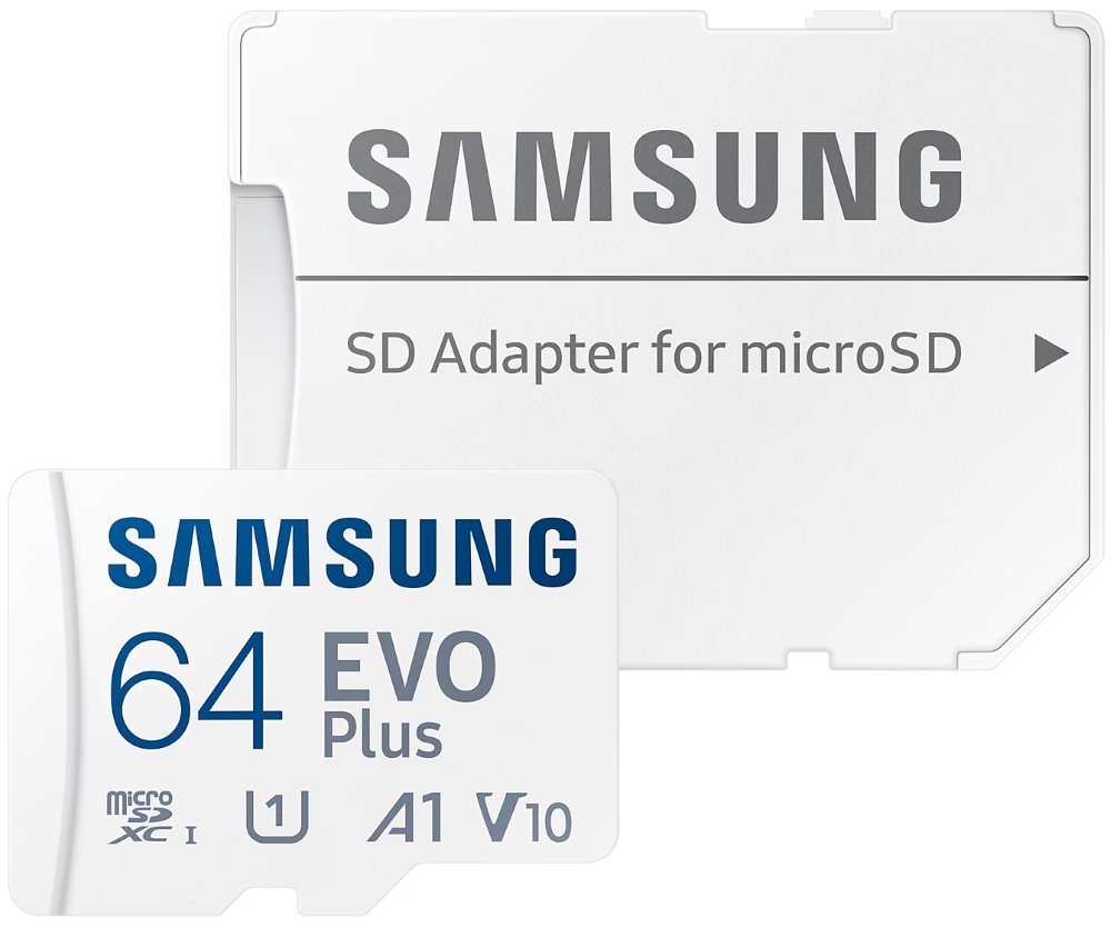 Samsung EVO Plus Micro SDXC 64GB + SD adaptér