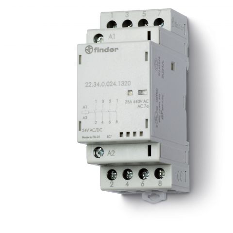 Finder 22.34.0.024.4320 modulový stykač 24VAC/DC