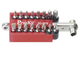 Proskit SD-2616 ráčna se sadou bitů 