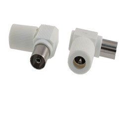 Geti TV-420 TV koaxiální konektor samice úhlový