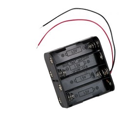 Geti BH383A držák baterie 8xAA drátové vývody