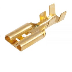 Geti FZK 9,5x1 faston na kabel neizolovaný mosazný