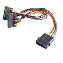 Akasa AK-CBPW01-30 Redukce Molex na 2x 15pin SATA