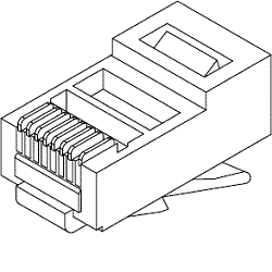 NetX Konektor RJ45 Cat.5e 8p8c lanko (licna)