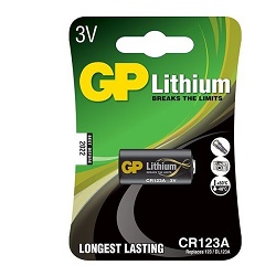 Baterie GP CR123A 1ks blistr 3V