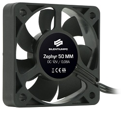 Zephyr ventilátor 50mm HBS ložisko 3-pin