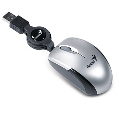 Genius Micro Traveler V2 USB stříbrná 1200 dpi