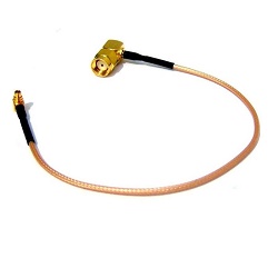 Pigtail MMCX - RSMA MALE 90° úhlový, RG316