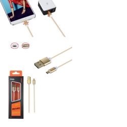 Datový a nabíjecí kabel 0151019 MicroUSB zlatý 1m