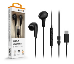 Sluchátka ALIGATOR AE007 Cool Music USB-C černá