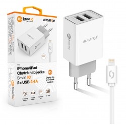 Aligator CHA0036 nabíječka 2.4A 2xUSB iPhone/iPad