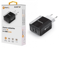 Aligator CHS0002 nabíječka 3.4A 2xUSB černá