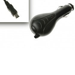 Nabíječka miniUSB/1A samonavíjecí do auta CLN0010
