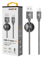 Aligator DATKP07 Datový kabel 2A USB-C černý