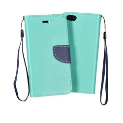 Pouzdro IPHONE 4 Mint-Navy FANCY BOOK FA0057