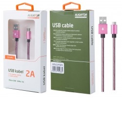 Nabíjecí kabel ALIGATOR P5732 MicroUSB 2A, 1m