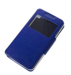 Pouzdro BOOK WINDOW L modré 4,5