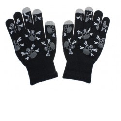 Aligator Skull rukavice na dotykový displej black