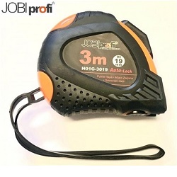 JobiProfi svinovací metr 3m pogumovaný 3mx19mm