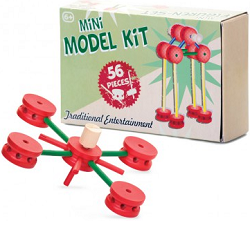 Mini stavebnice kit dřevěná 56 dílů 19109