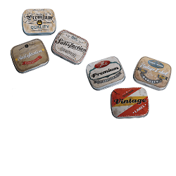 Retro dóza Kovová krabička 6x5 cm 63/2363