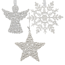 Plastové vánoční ozdoby sada 2ks KG939086