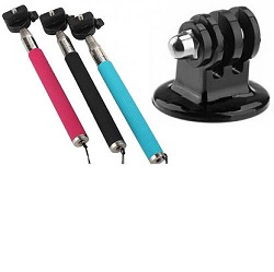 GoPro držák selfie monopod teleskopický černo -