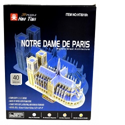 3D puzzle Notre Dame De Paris 40 dílků 2567