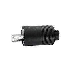 Reprokonektor přímý plastový pájecí D105 černý