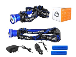 Lamex LXLL46 čelovka LED 8W 2x nabíjecí aku