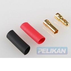 Pelikán 8GR40202 konektor gold 3.5mm s bužírkou