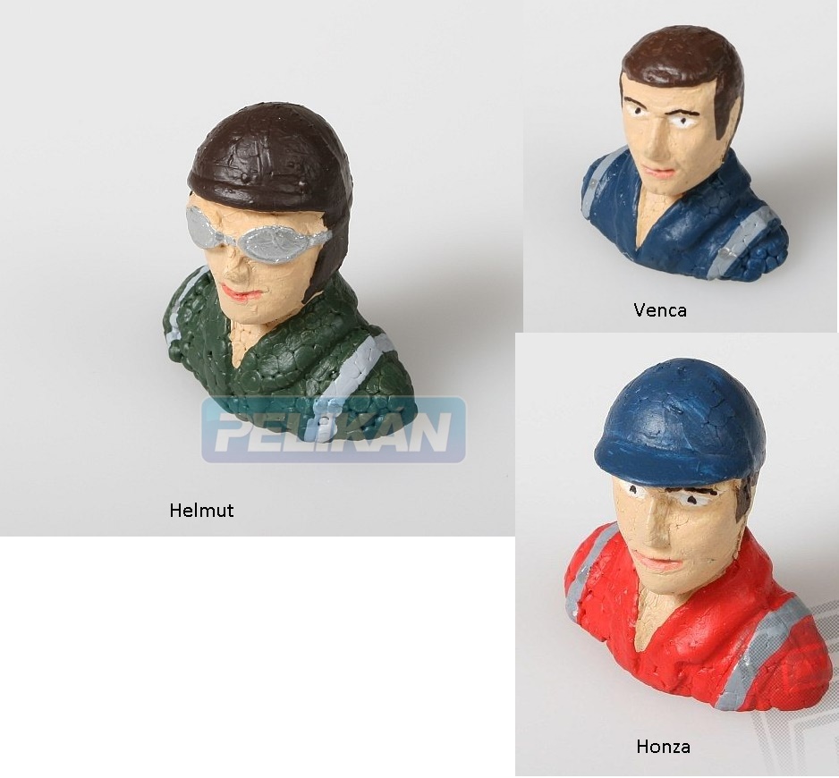 Pelikán Hlava pilota 1:10 barvený