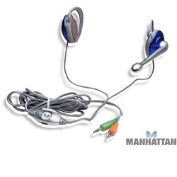 Manhattan 175494 stereo sluchátka s mikrofonem