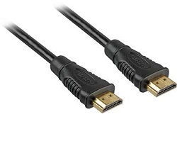 Kabel HDMI 1m černý zlacený 03520032