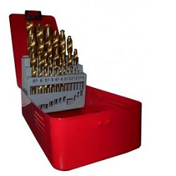 Magg 070005 sada vrtáků HSS 25ks 1.0-13mm TiN