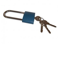 Magg 110009 visací zámek litina 45mm modrý delší