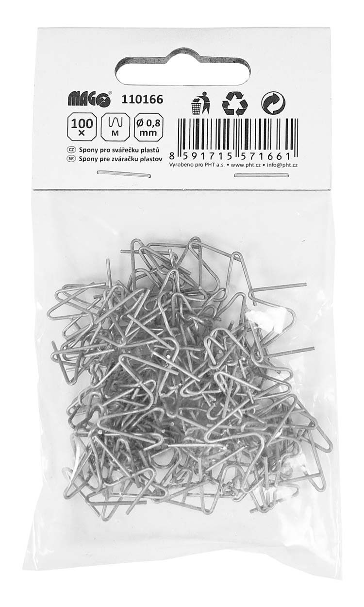 Magg 110166 Spony pro svářečku plastů (M) 0,8 mm